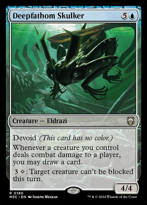 Deepfathom Skulker, carta Magic di tipo Creature — Eldrazi illustrata da Joseph Meehan