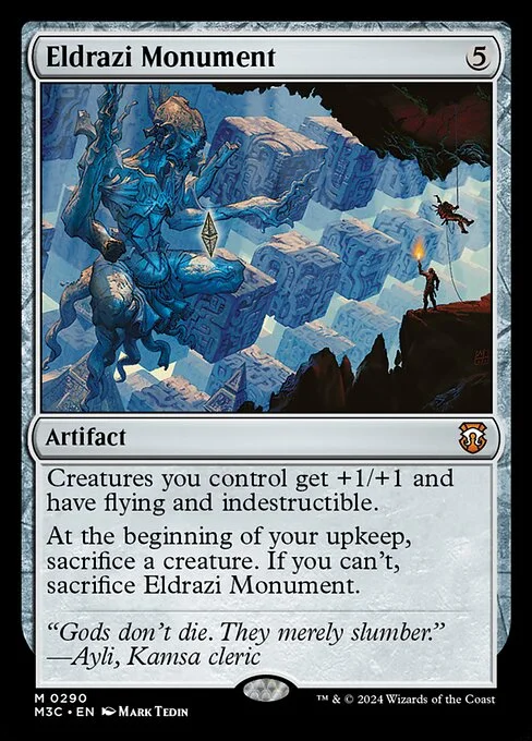 Eldrazi Monument, carta Magic di tipo Artifact illustrata da Mark Tedin