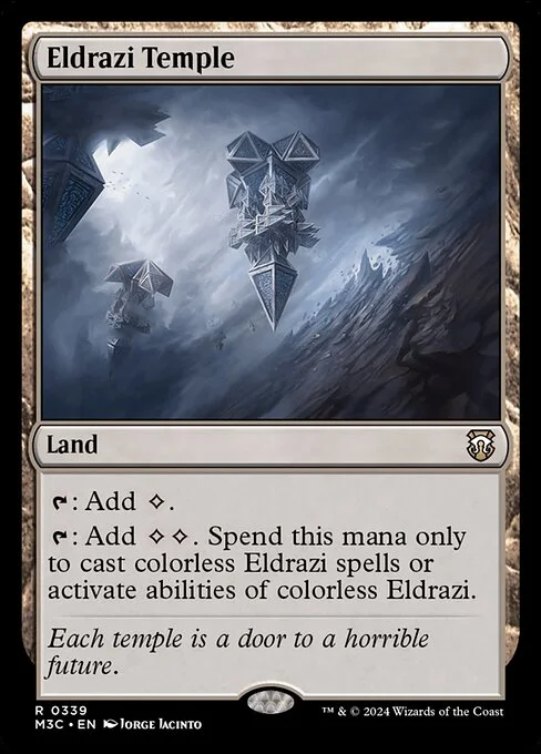 Eldrazi Temple, carta Magic di tipo Land illustrata da Jorge Jacinto