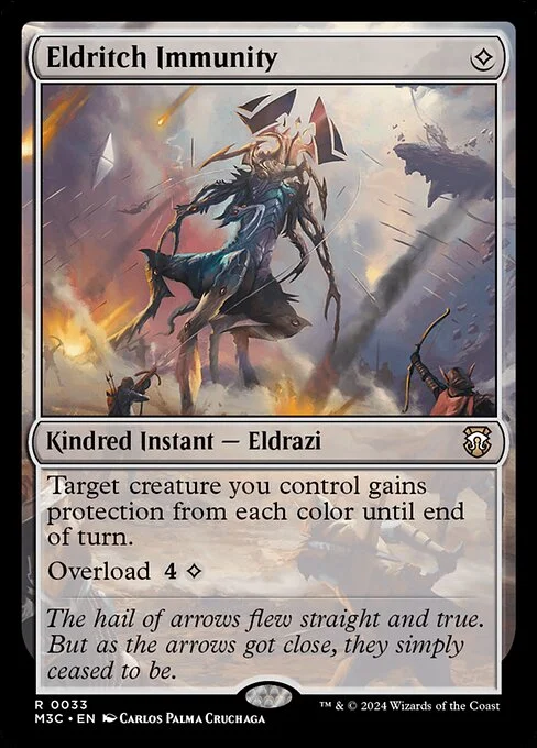 Eldritch Immunity, carta Magic di tipo Kindred Instant — Eldrazi illustrata da Carlos Palma Cruchaga