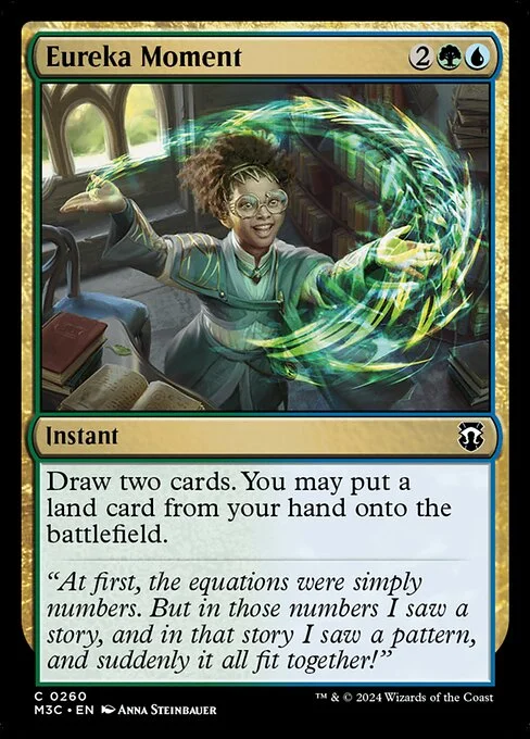 Eureka Moment, carta Magic di tipo Instant illustrata da Anna Steinbauer