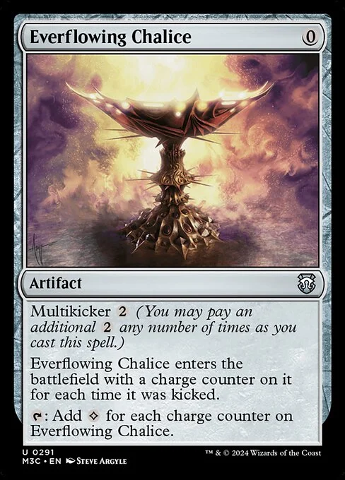 Everflowing Chalice, carta Magic di tipo Artifact illustrata da Steve Argyle