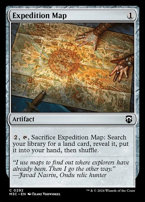 Expedition Map, carta Magic di tipo Artifact illustrata da Franz Vohwinkel