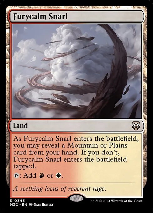 Furycalm Snarl, carta Magic di tipo Land illustrata da Sam Burley