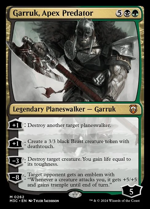 Garruk, Apex Predator, carta Magic di tipo Legendary Planeswalker — Garruk illustrata da Tyler Jacobson