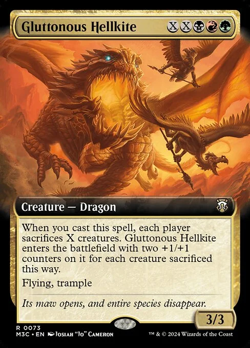 Gluttonous Hellkite, carta Magic di tipo Creature — Dragon illustrata da Josiah "Jo" Cameron