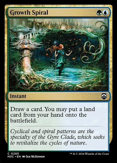 Growth Spiral, carta Magic di tipo Instant illustrata da Seb McKinnon