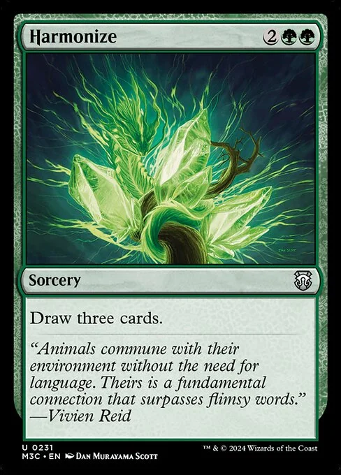 Harmonize, carta Magic di tipo Sorcery illustrata da Dan Murayama Scott