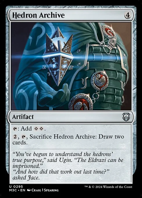Hedron Archive, carta Magic di tipo Artifact illustrata da Craig J Spearing