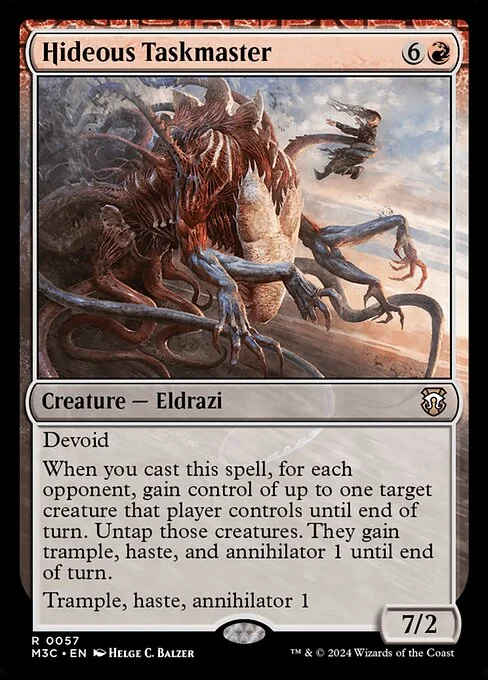 Hideous Taskmaster, carta Magic di tipo Creature — Eldrazi illustrata da Helge C. Balzer
