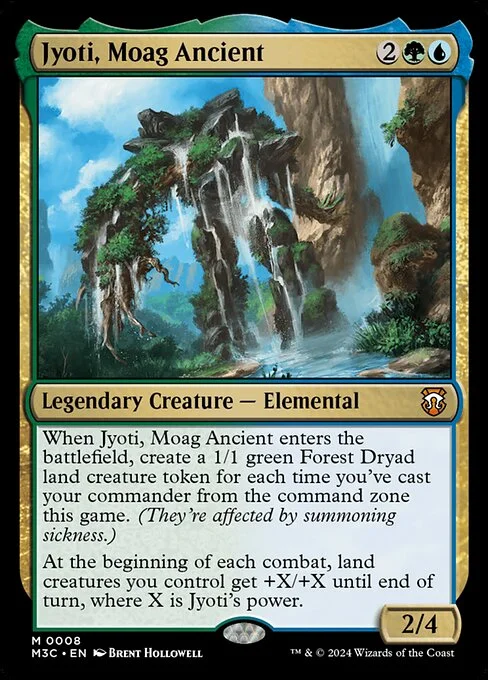 Jyoti, Moag Ancient, carta Magic di tipo Legendary Creature — Elemental illustrata da Brent Hollowell