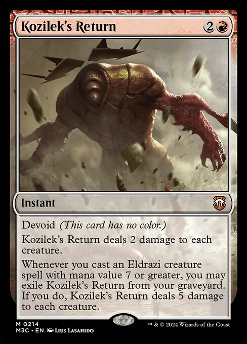 Kozilek's Return, carta Magic di tipo Instant illustrata da Lius Lasahido