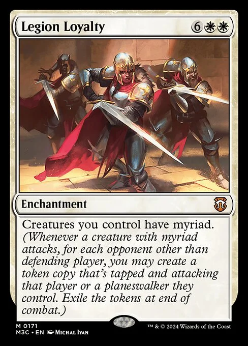 Legion Loyalty, carta Magic di tipo Enchantment illustrata da Michal Ivan