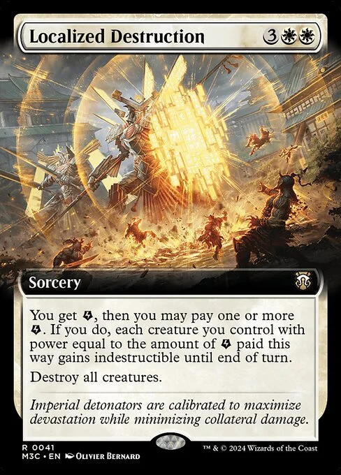 Localized Destruction, carta Magic di tipo Sorcery illustrata da Olivier Bernard
