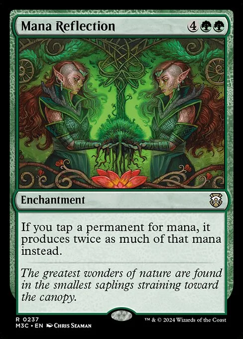 Mana Reflection, carta Magic di tipo Enchantment illustrata da Chris Seaman