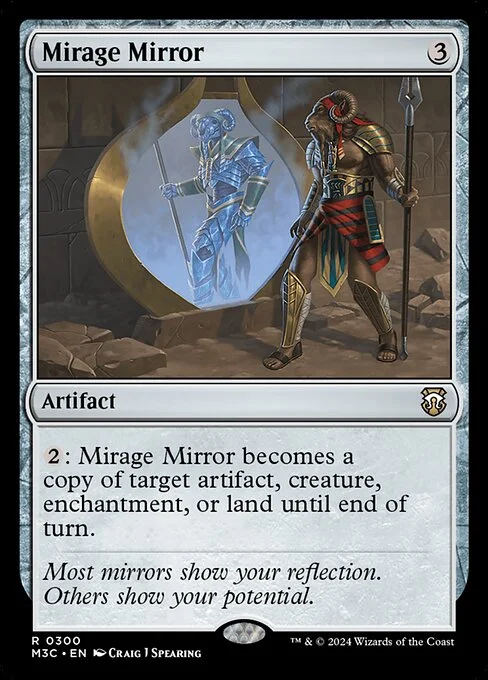 Mirage Mirror, carta Magic di tipo Artifact illustrata da Craig J Spearing