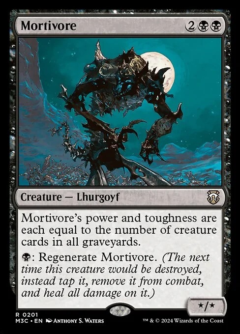 Mortivore, carta Magic di tipo Creature — Lhurgoyf illustrata da Anthony S. Waters