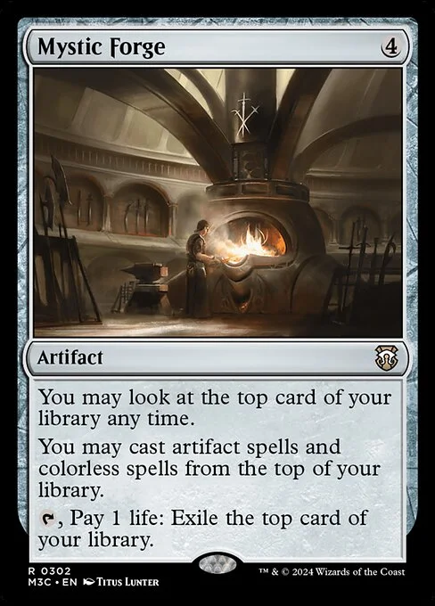 Mystic Forge, carta Magic di tipo Artifact illustrata da Titus Lunter