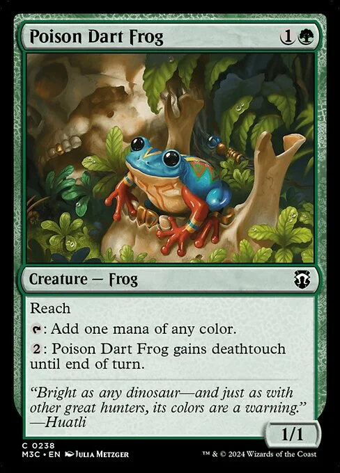 Poison Dart Frog, carta Magic di tipo Creature — Frog illustrata da Julia Metzger