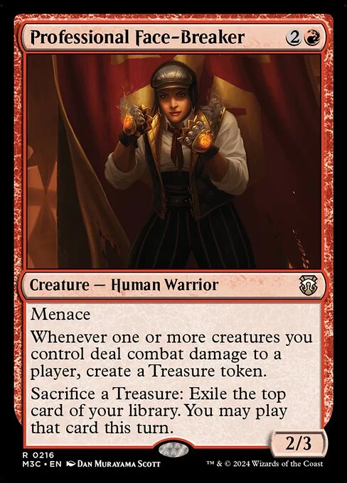 Professional Face-Breaker, carta Magic di tipo Creature — Human Warrior illustrata da Dan Murayama Scott