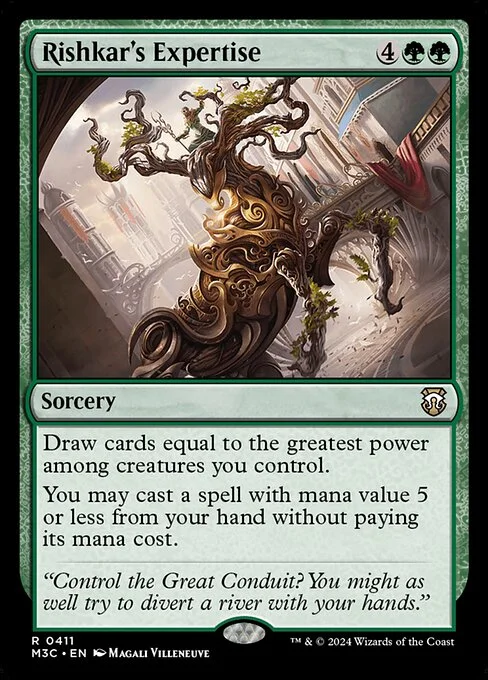 Rishkar's Expertise, carta Magic di tipo Sorcery illustrata da Magali Villeneuve