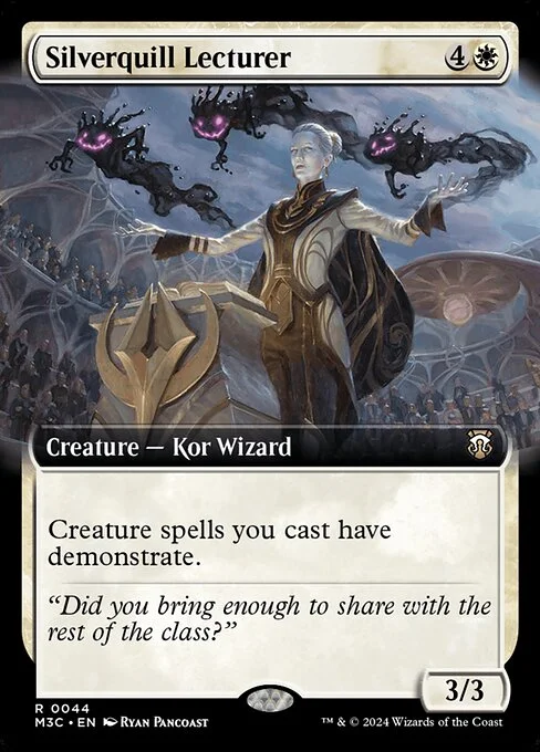 Silverquill Lecturer, carta Magic di tipo Creature — Kor Wizard illustrata da Ryan Pancoast