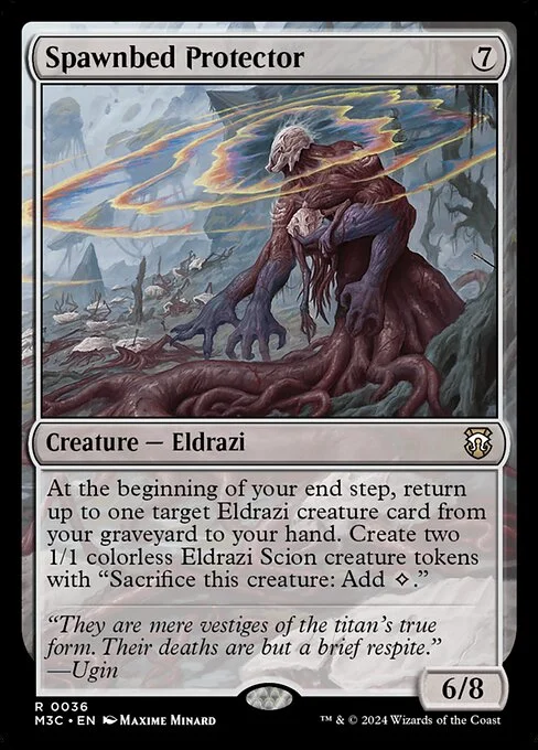 Spawnbed Protector, carta Magic di tipo Creature — Eldrazi illustrata da Maxime Minard