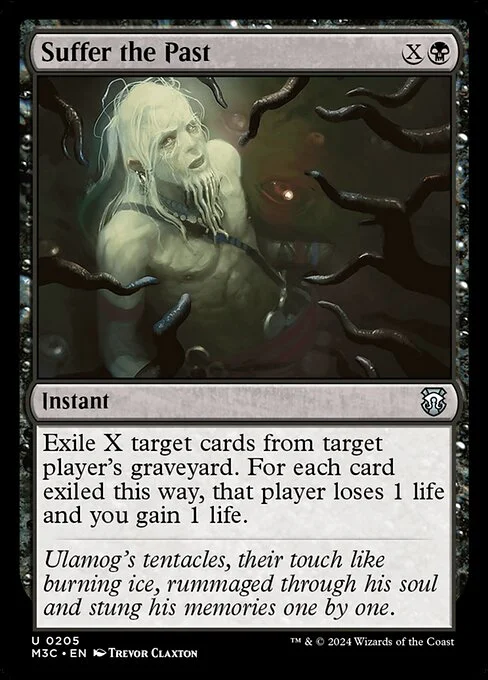Suffer the Past, carta Magic di tipo Instant illustrata da Trevor Claxton