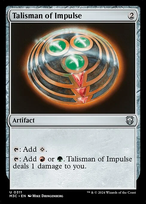 Talisman of Impulse, carta Magic di tipo Artifact illustrata da Mike Dringenberg