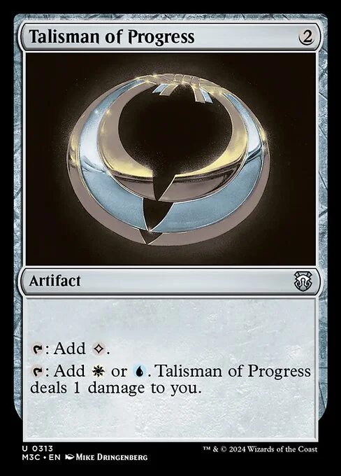 Talisman of Progress, carta Magic di tipo Artifact illustrata da Mike Dringenberg