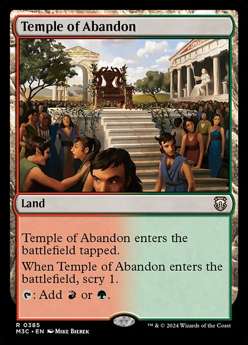 Temple of Abandon, carta Magic di tipo Land illustrata da Mike Bierek