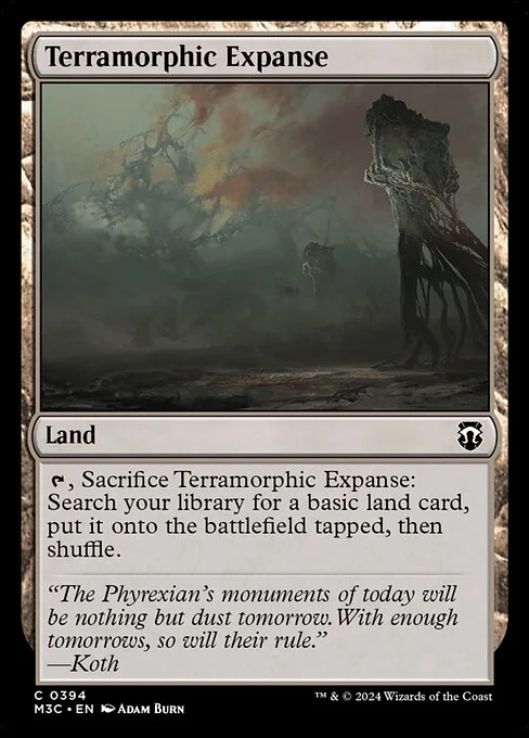 Terramorphic Expanse, carta Magic di tipo Land illustrata da Adam Burn