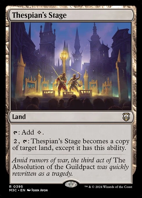 Thespian's Stage, carta Magic di tipo Land illustrata da John Avon