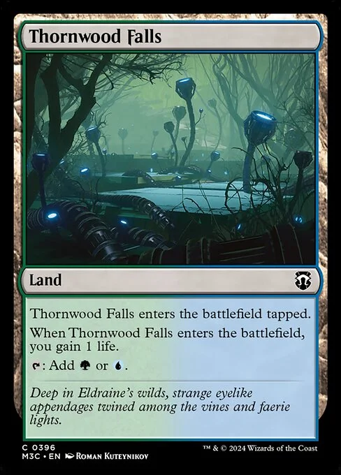 Thornwood Falls, carta Magic di tipo Land illustrata da Roman Kuteynikov