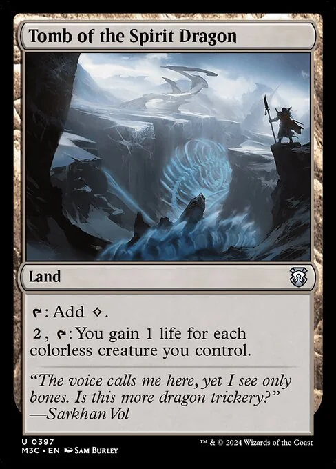 Tomb of the Spirit Dragon, carta Magic di tipo Land illustrata da Sam Burley