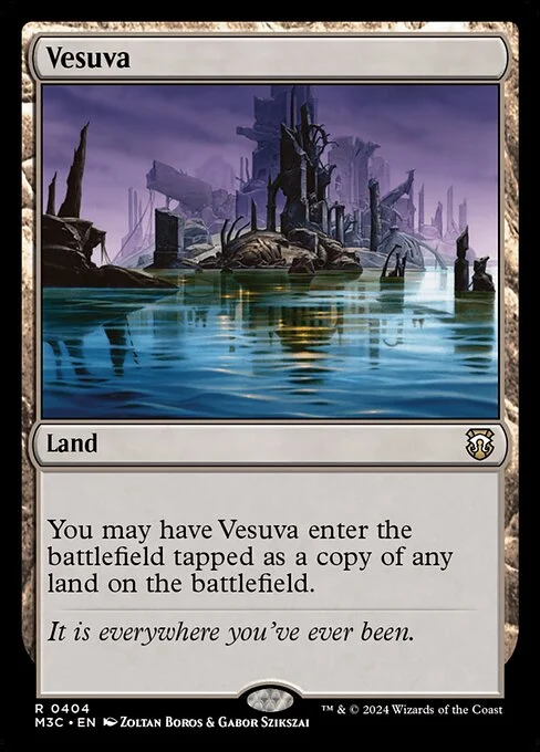 Vesuva, carta Magic di tipo Land illustrata da Zoltan Boros & Gabor Szikszai