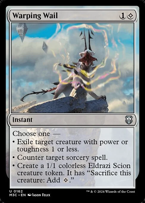 Warping Wail, carta Magic di tipo Instant illustrata da Jason Felix