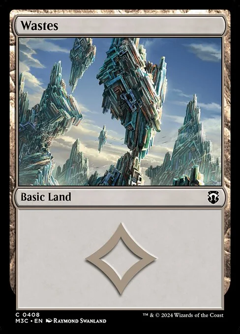 Wastes, carta Magic di tipo Basic Land illustrata da Raymond Swanland