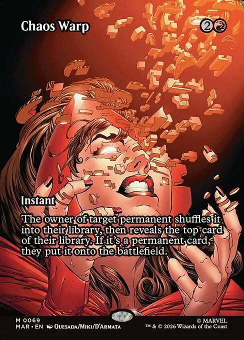 Chaos Warp, carta Magic di tipo Instant illustrata da Joe Quesada & Danny Miki