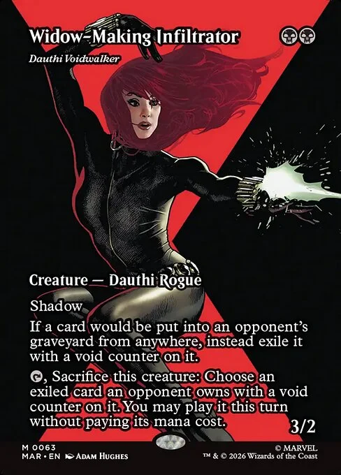 Dauthi Voidwalker, carta Magic di tipo Creature — Dauthi Rogue illustrata da Adam Hughes