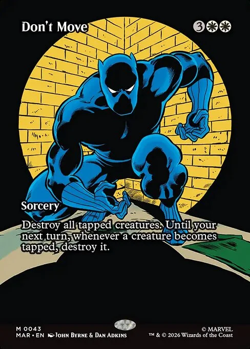 Don't Move, carta Magic di tipo Sorcery illustrata da John Byrne