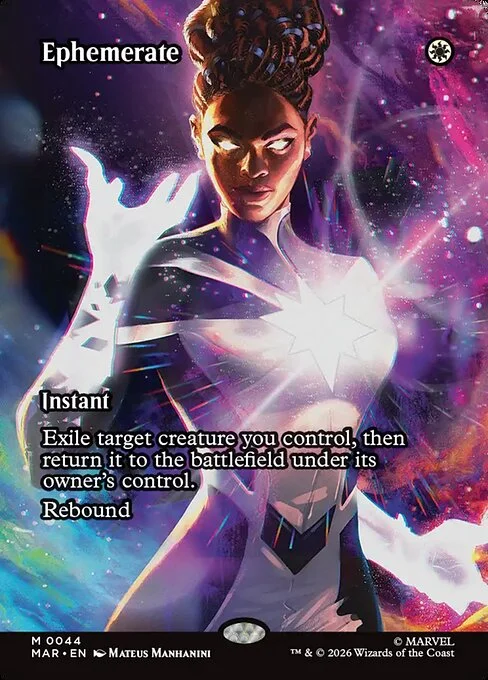 Ephemerate, carta Magic di tipo Instant illustrata da Mateus Manhanini