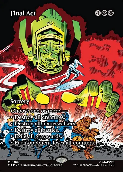 Final Act, carta Magic di tipo Sorcery illustrata da Jack Kirby