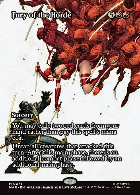 Fury of the Horde, carta Magic di tipo Sorcery illustrata da Leinil Francis Yu