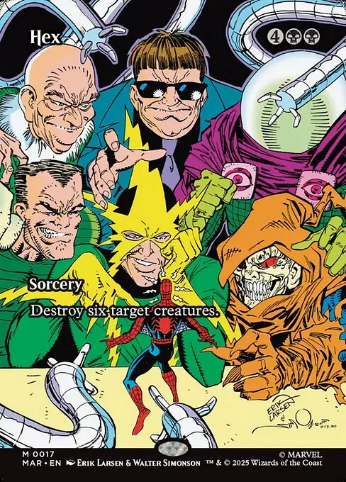 Hex, carta Magic di tipo Sorcery illustrata da Erik Larsen & Walter Simonson