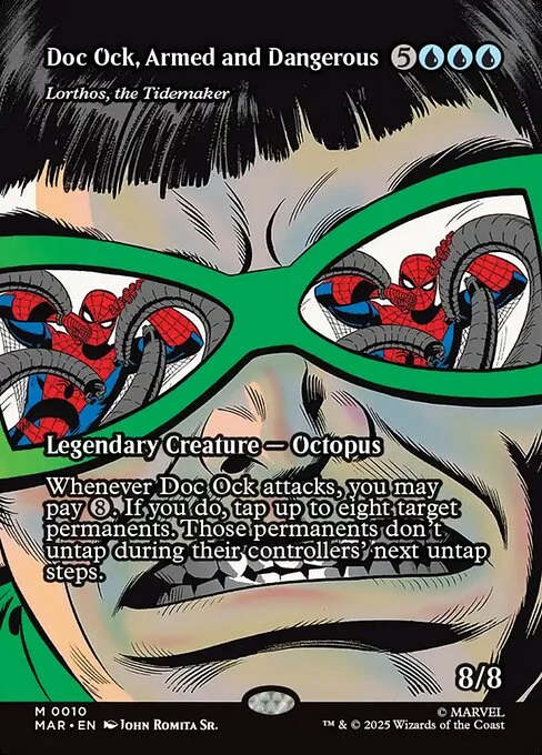 Lorthos, the Tidemaker, carta Magic di tipo Legendary Creature — Octopus illustrata da John Romita Sr.