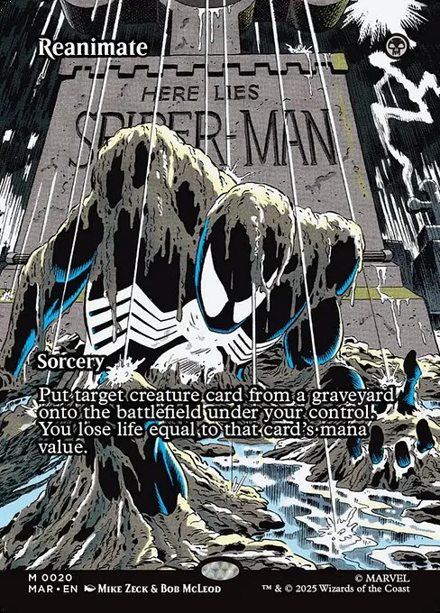 Reanimate, carta Magic di tipo Sorcery illustrata da Mike Zeck & Bob McLeod