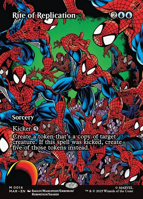 Rite of Replication, carta Magic di tipo Sorcery illustrata da Mark Bagley & Randy Emberlin