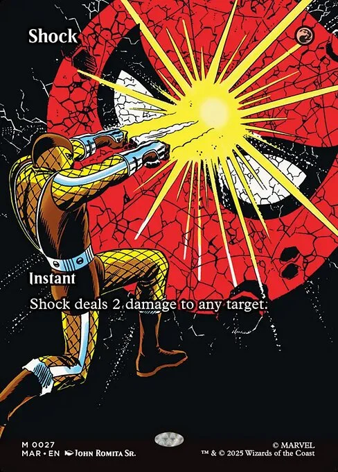 Shock, carta Magic di tipo Instant illustrata da John Romita Sr.