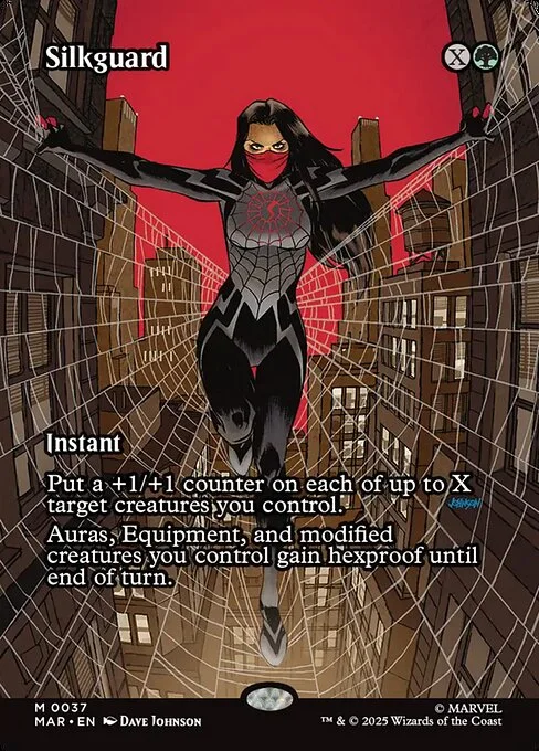 Silkguard, carta Magic di tipo Instant illustrata da Dave Johnson